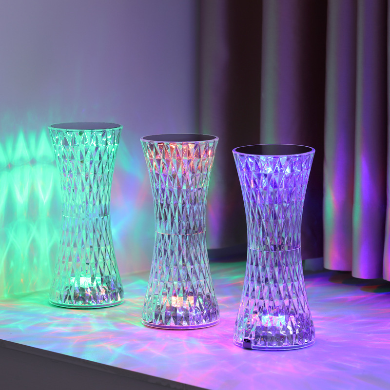 Room Lighting Bedroom Decor - Crystal Bedside Table Lamps Xmas Acrylic