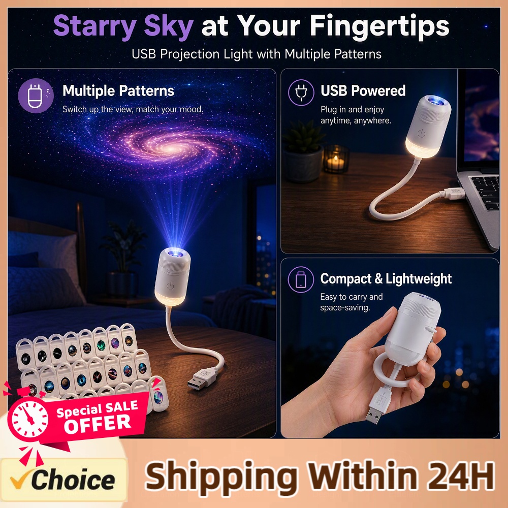 Home Lighting And Decor - USB Starry Sky Projector Lamp HD