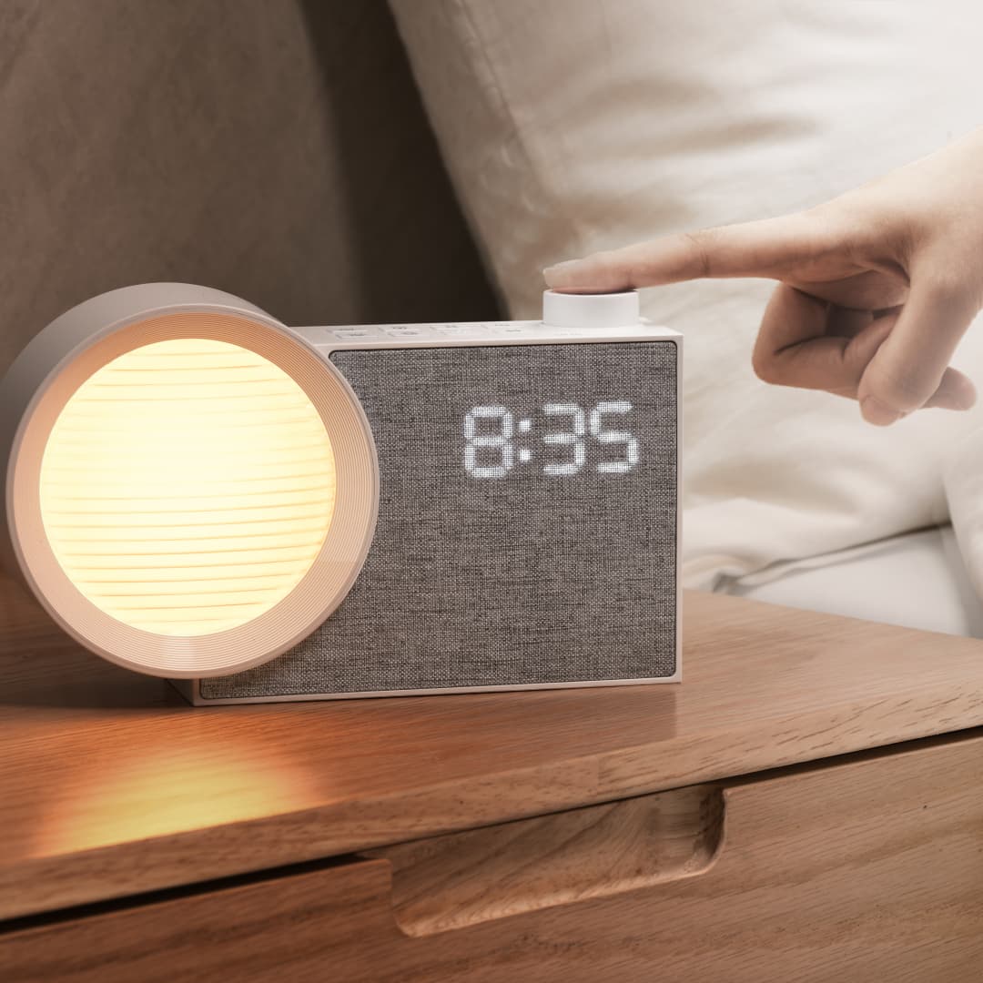 Room Lighting Bedroom Decor - WILIT LED Night Light Alarm Clock