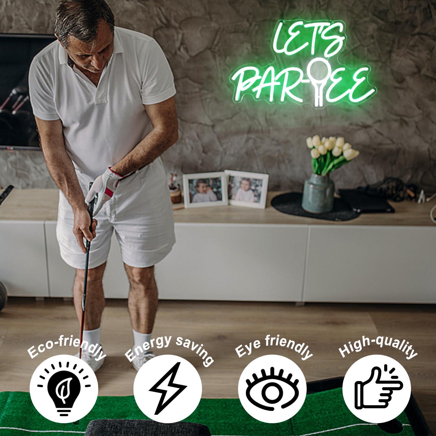 Let's Par Tee Neon Sign Golf B - Led Lighting Wall Decor recension och pris