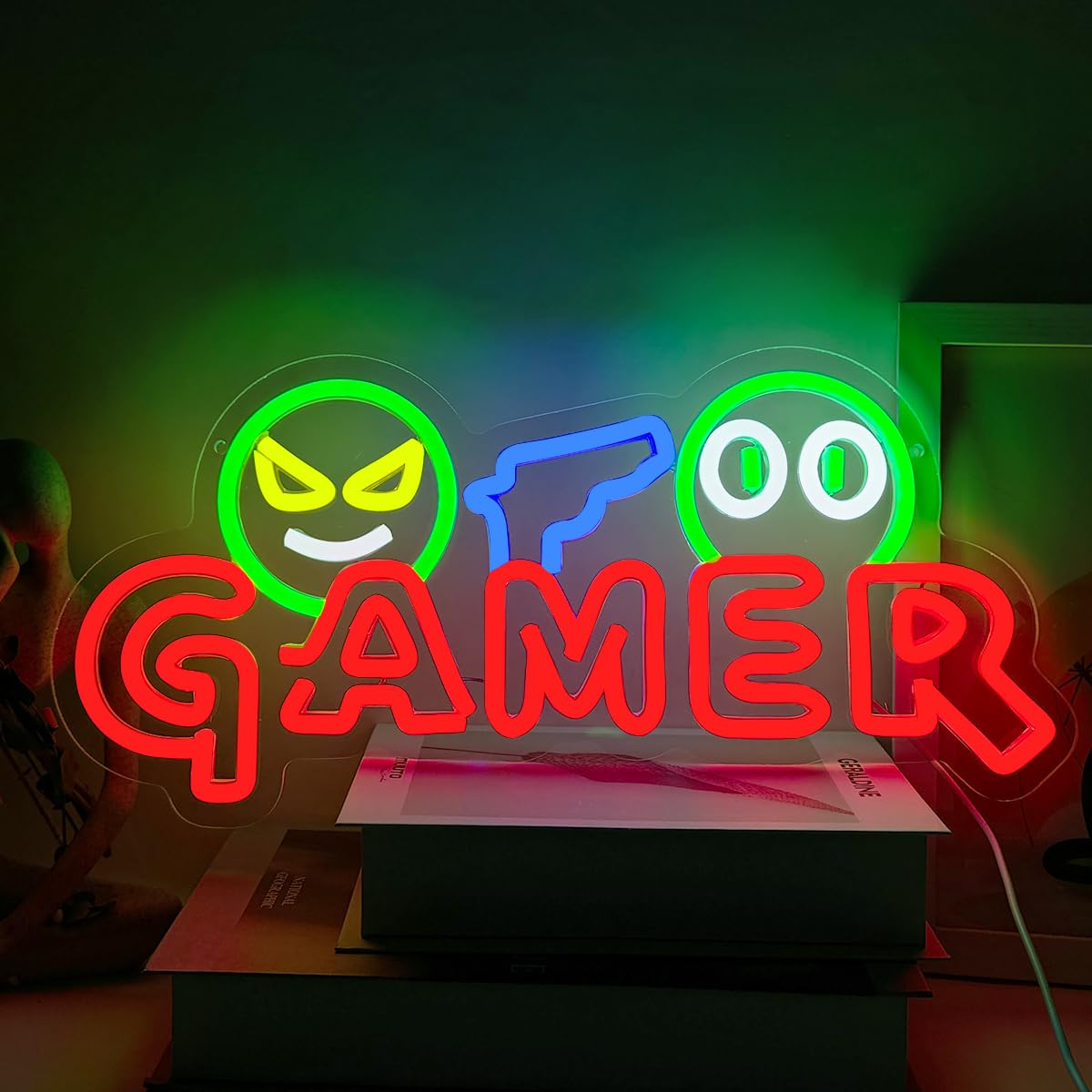 Gamer Neon Sign LED Wall Light - Room Lighting Bedroom Decor recension och pris