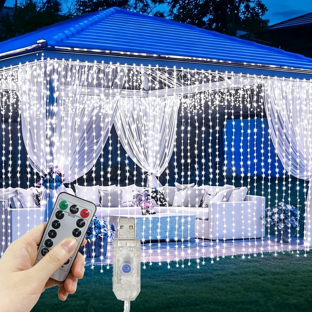 3/4/6m Fairy Lamp with 8 Mode  - Fairy Light Curtain recension och pris