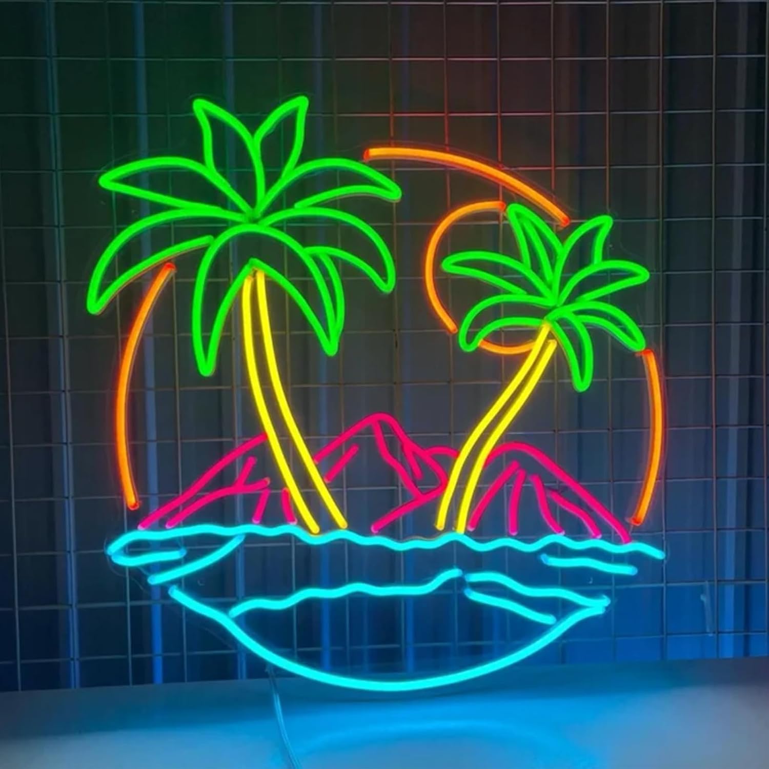 Tropical  Palm Tree LED Neon S - Lighting Decor Rentals recension och pris