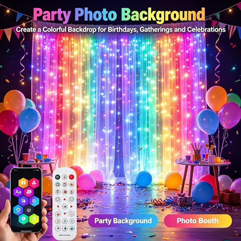 LED Curtain Lights USB Powered - Fairy Light Curtain recension och pris