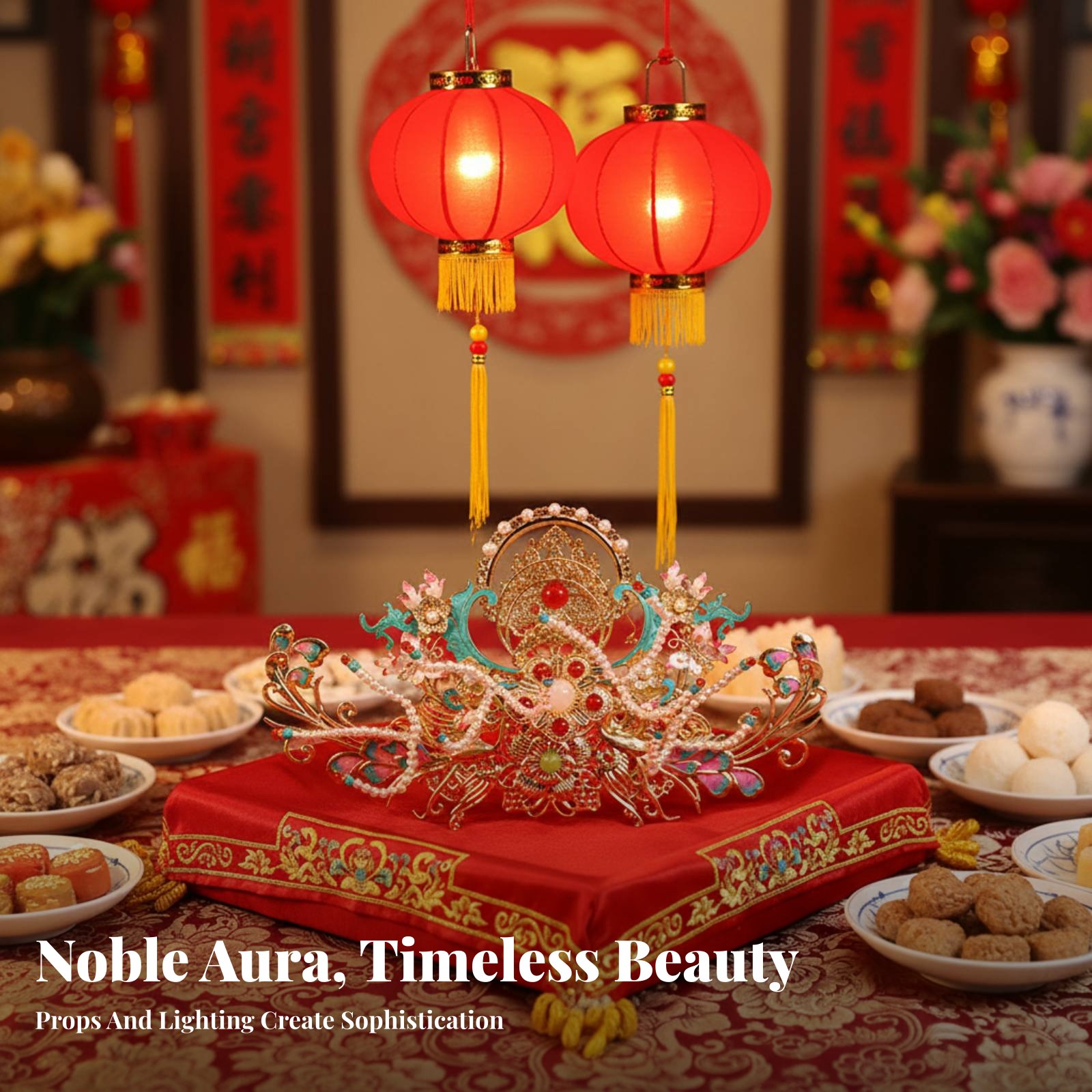 Traditional Chinese Hair Crown - Elegant Decor & Lighting Llc recension och pris