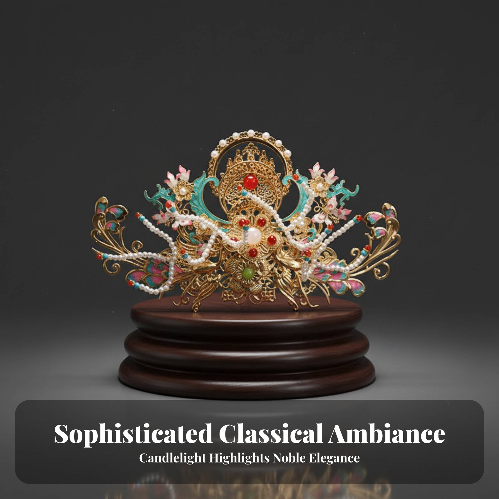 Traditional Chinese Hair Crown - Elegant Decor & Lighting Llc recension och pris