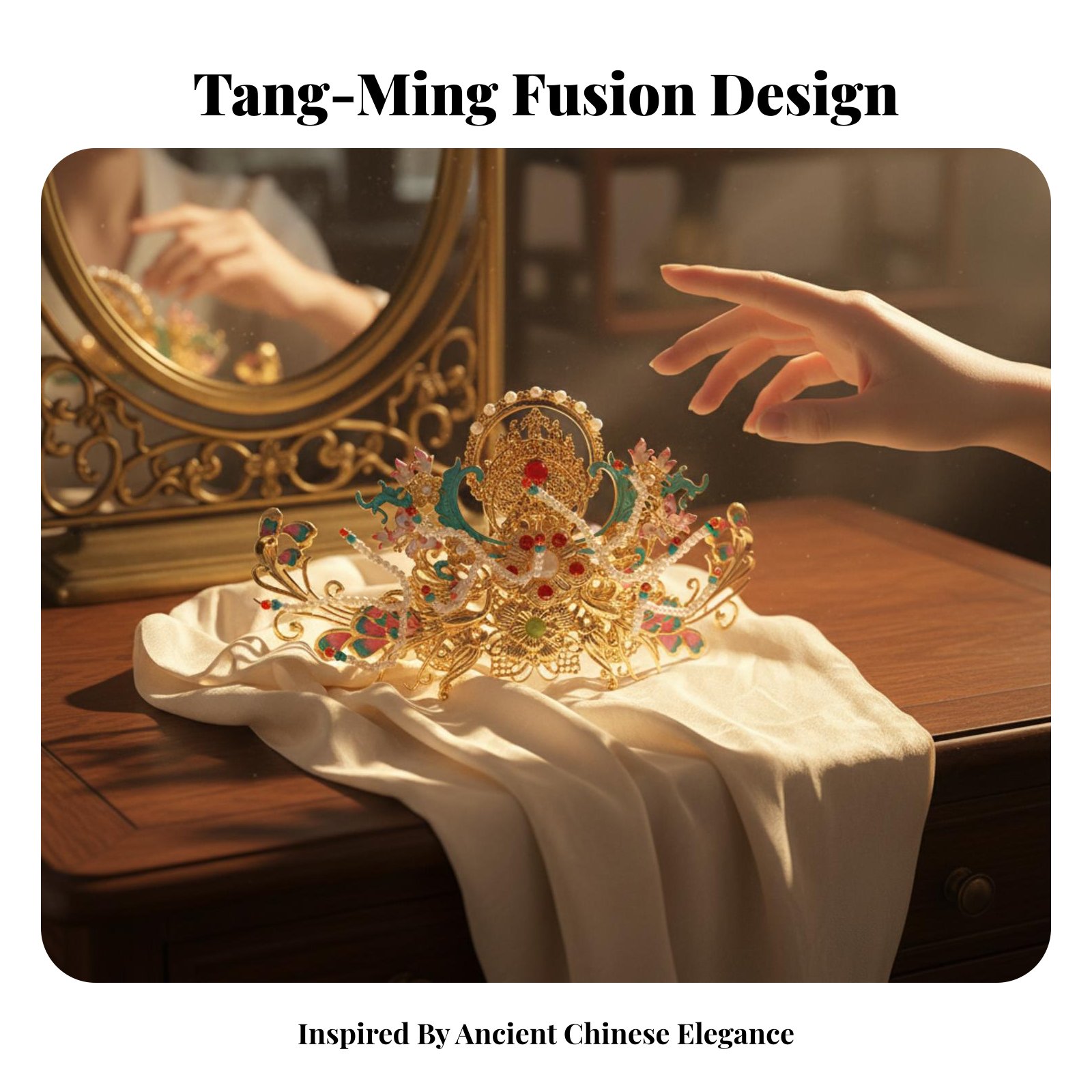 Traditional Chinese Hair Crown - Elegant Decor & Lighting Llc recension och pris