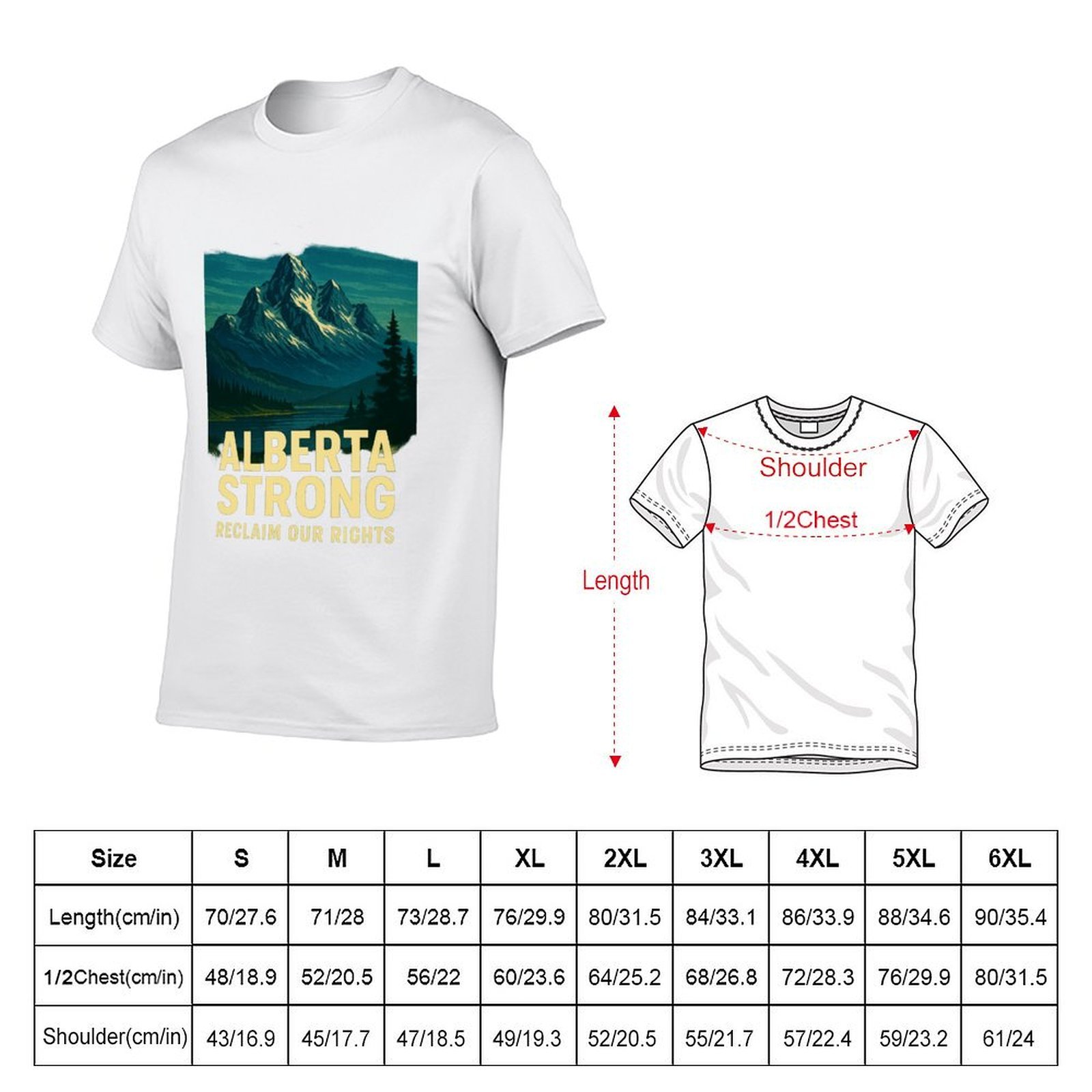 Alberta Strong T-Shirt Casual  - Alberta Lighting & Decor Edmonton Ab recension och pris