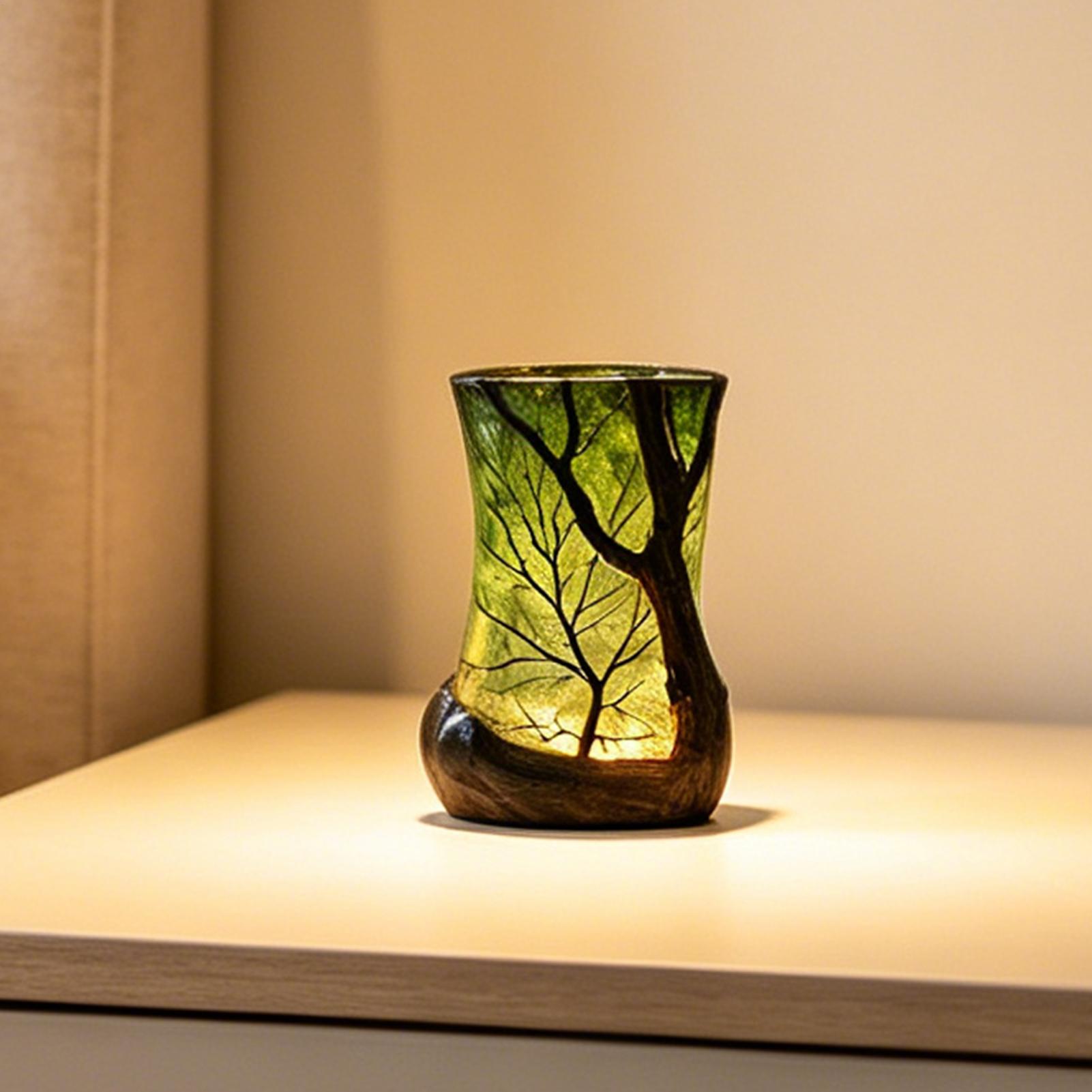 Bedside Table Lamp Forest Nigh - Room Lighting Bedroom Decor recension och pris