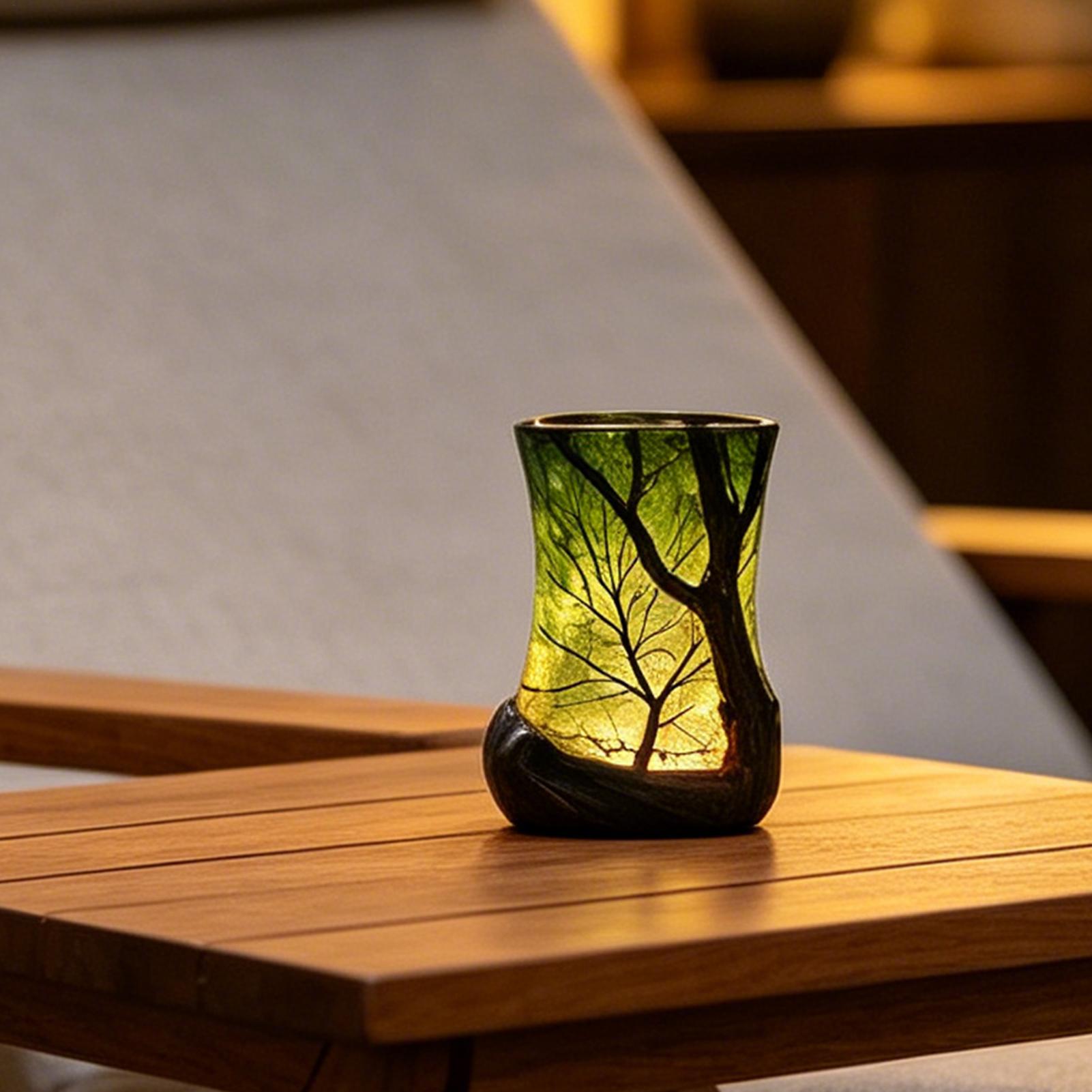 Bedside Table Lamp Forest Nigh - Room Lighting Bedroom Decor recension och pris