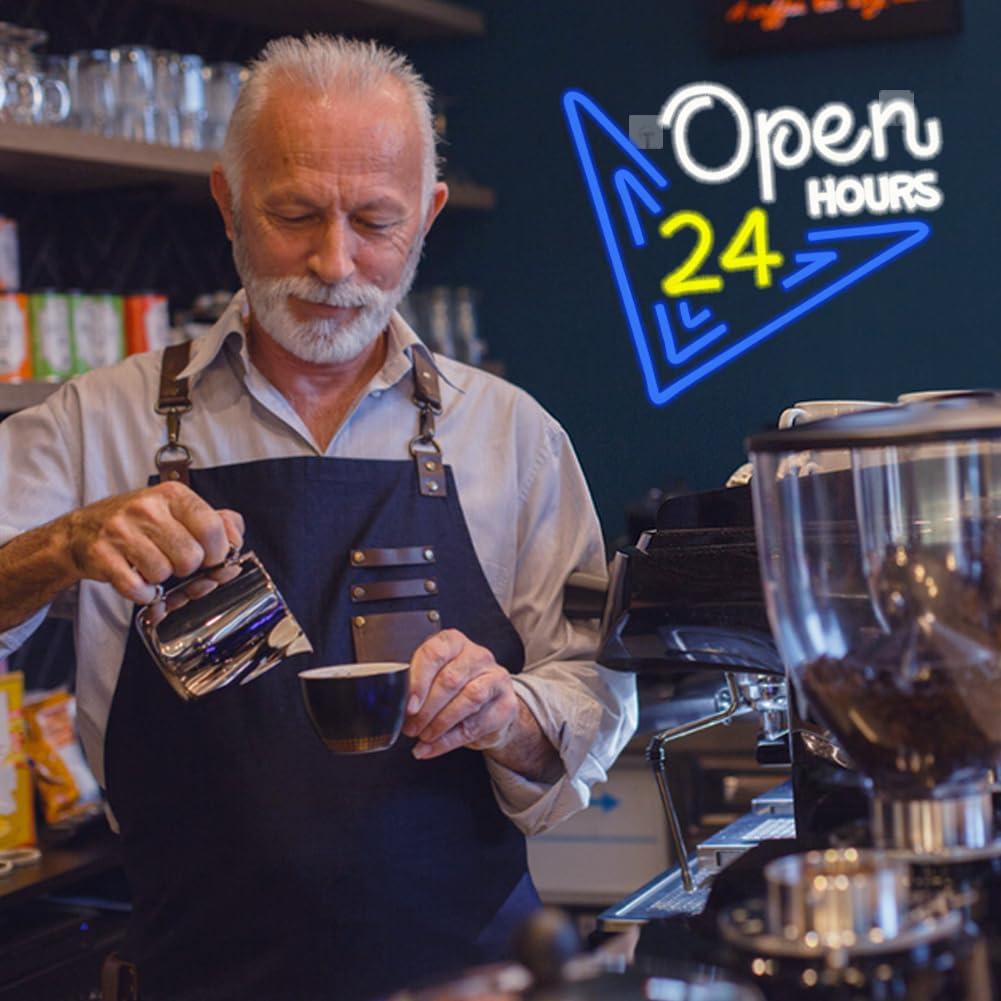 Open 24 Hours Neon Sign Dimmab - Decor Lighting Opening Hours recension och pris