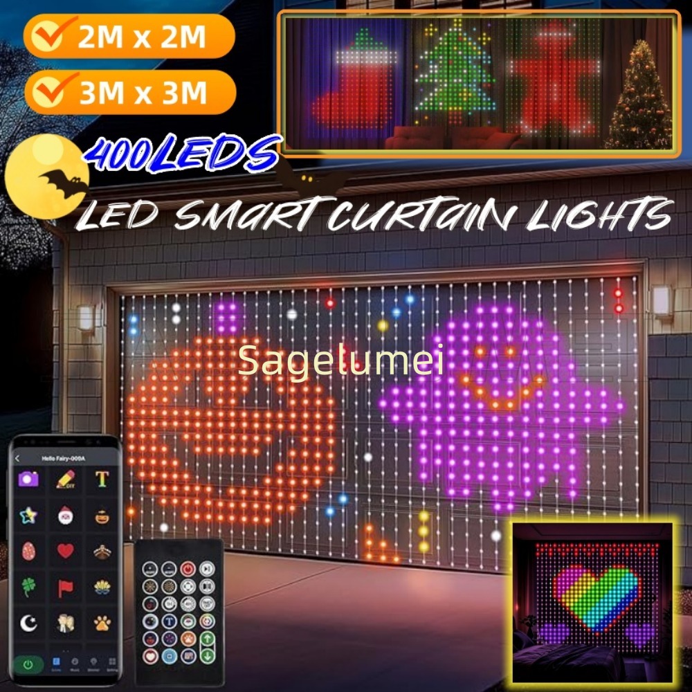 400LED String Lights Smart Cur - Fairy Light Curtain recension och pris