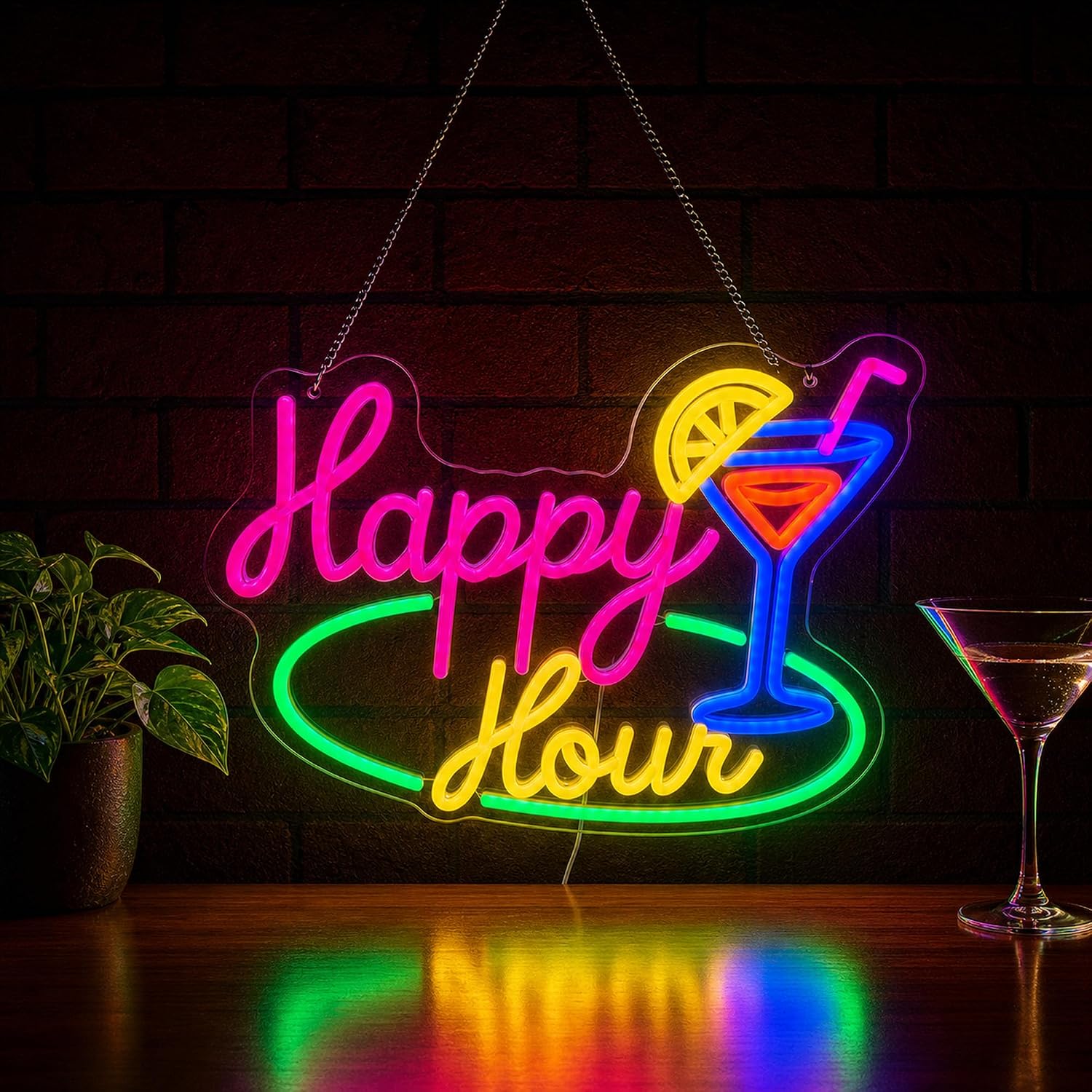 Happy Hour Cocktail LED Neon S - Decor Lighting Opening Hours recension och pris