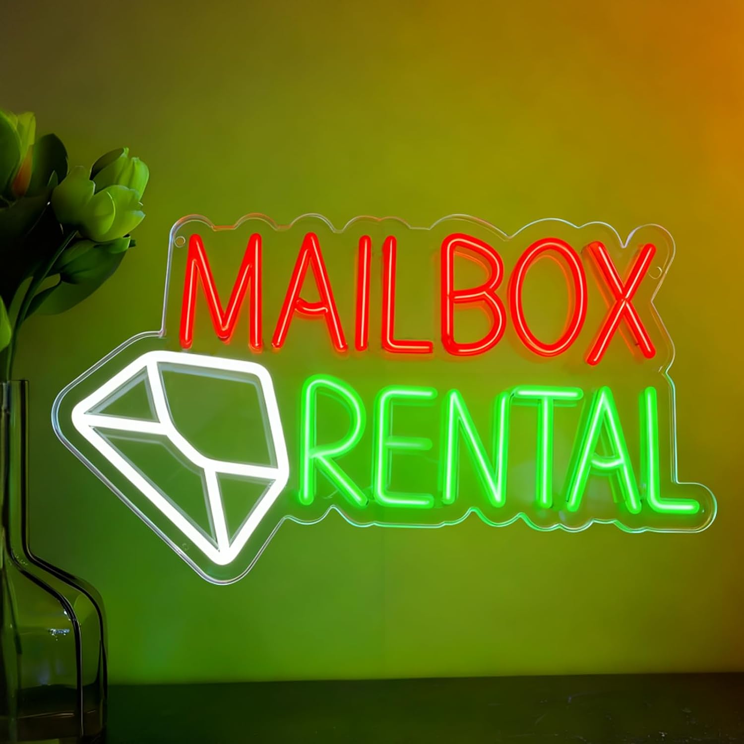 Mailbox Rental LED Neon Sign U - Lighting Decor Rentals recension och pris