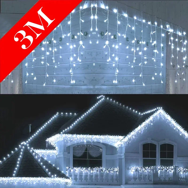 Christmas Lights Outdoor Decor - Fairy Light Curtain recension och pris
