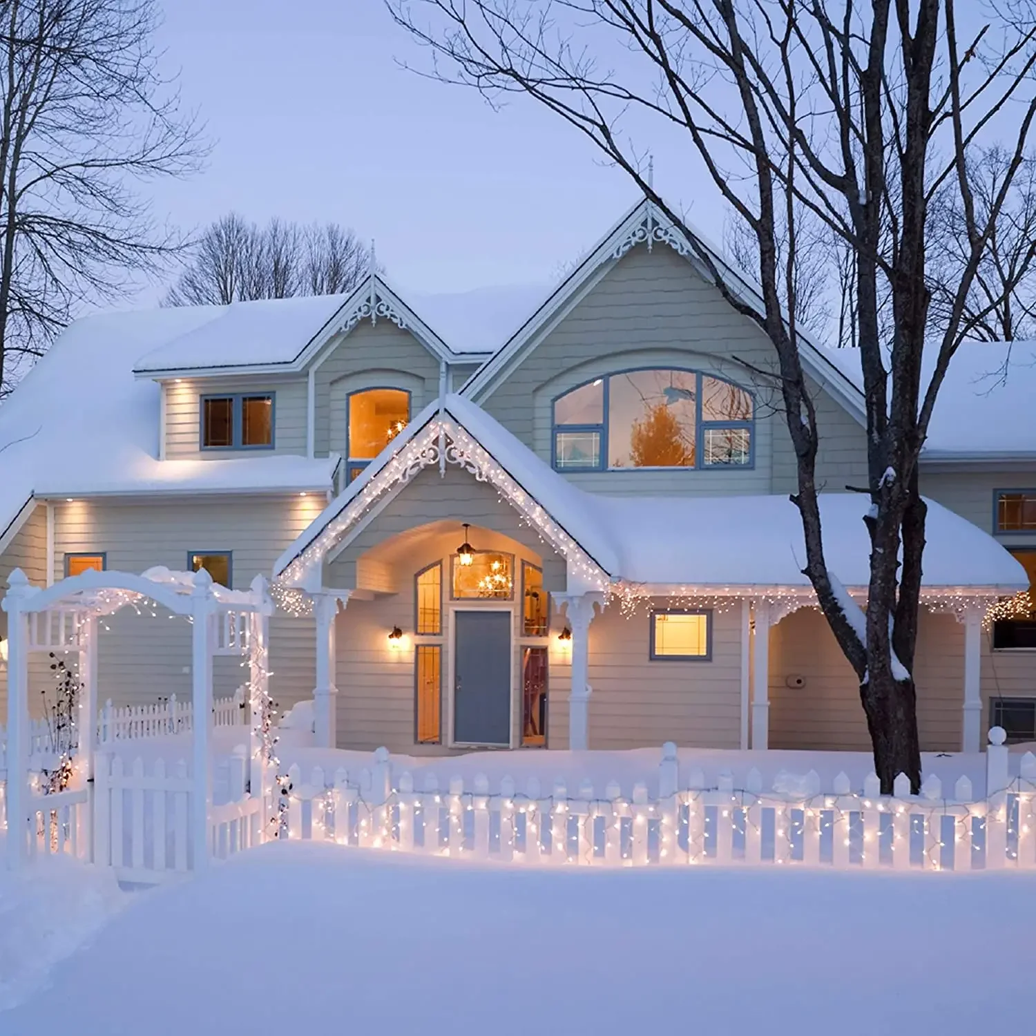Christmas Lights Outdoor Decor - Fairy Light Curtain recension och pris