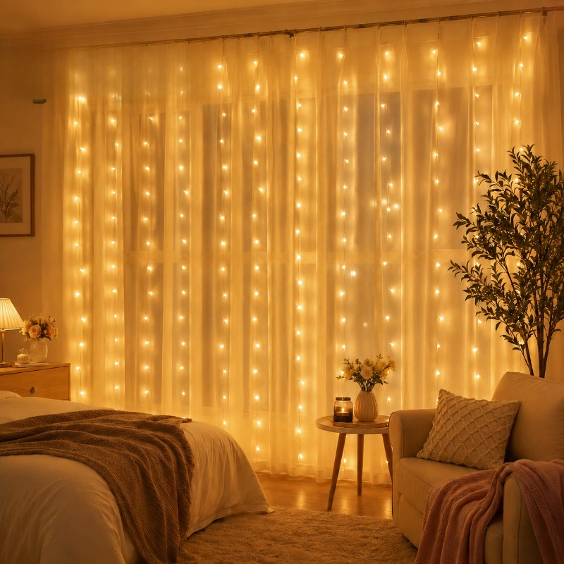 3/4/6m Curtain LED String Ligh - Fairy Light Curtain recension och pris