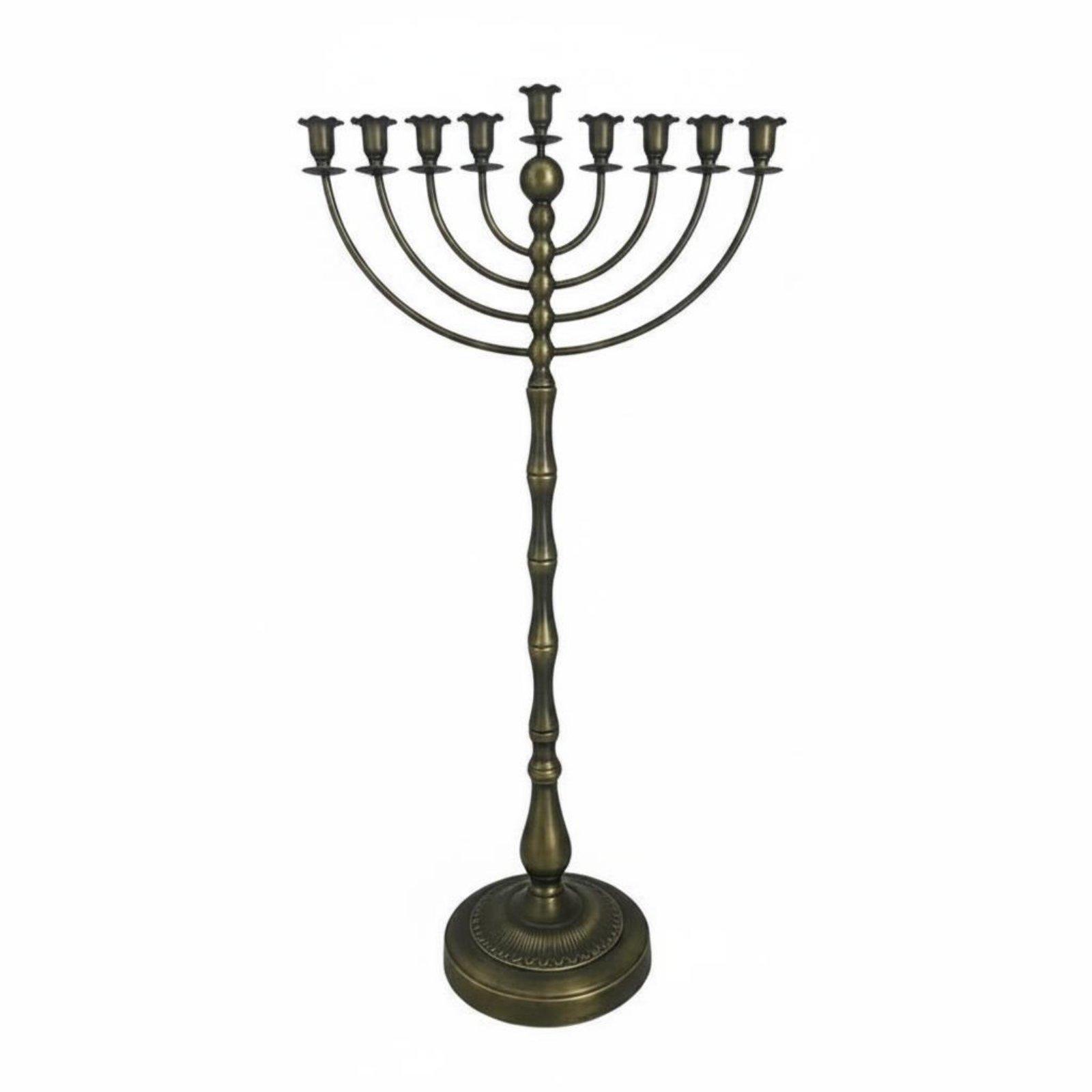 Antique Bronze Menorah Stand M - Elegant Decor & Lighting Llc recension och pris