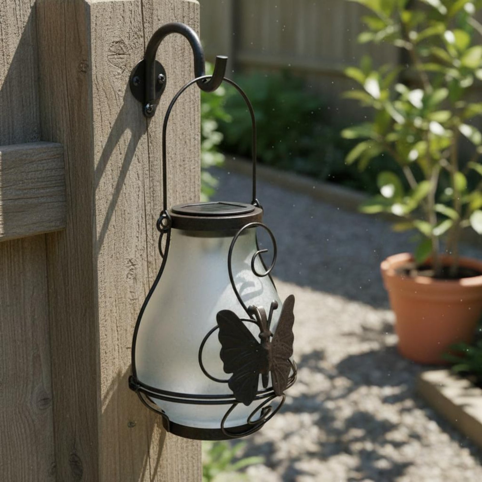 Solar Butterfly Lantern Waterp - Garden Lighting Decor recension och pris