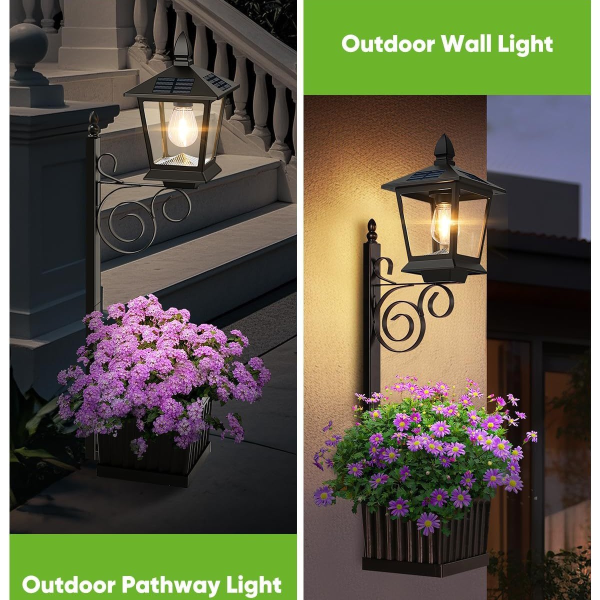2 in 1 Solar Planter Lamp Wate - Garden Lighting Decor recension och pris