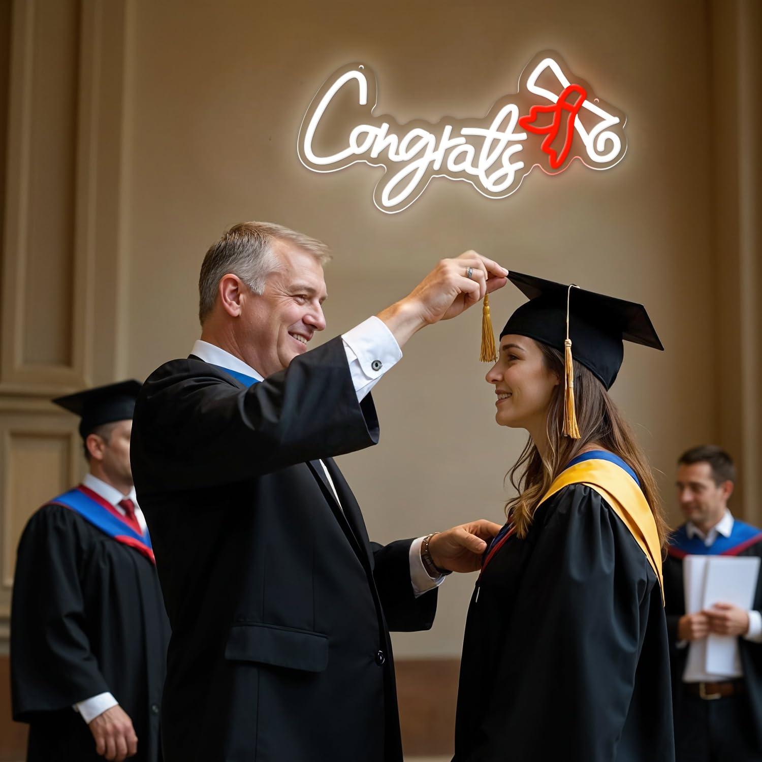 Congrats Graduation Neon Sign  - Led Lighting Wall Decor recension och pris