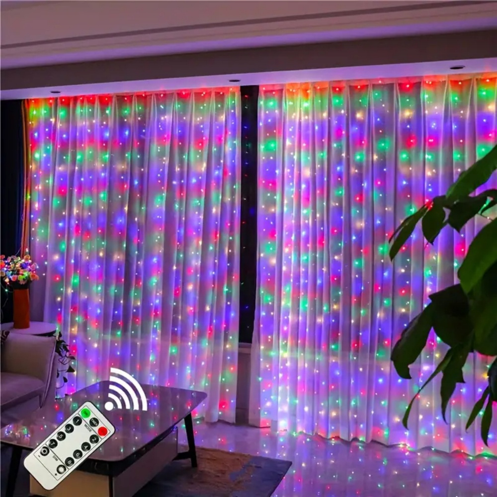 LED Curtain String Lights Garl - Fairy Light Curtain recension och pris
