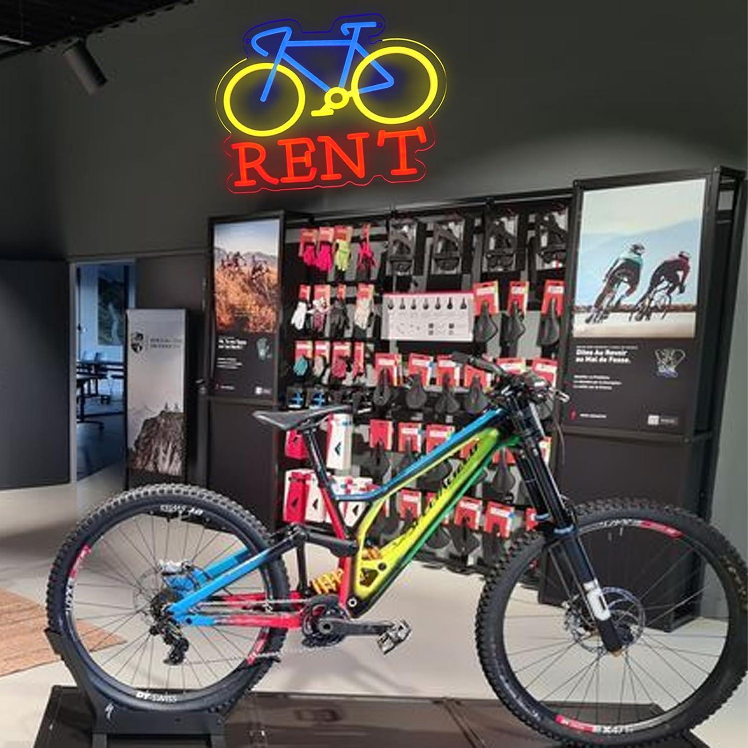 Bicycle Rent Neon Sign USB Dim - Lighting Decor Rentals recension och pris