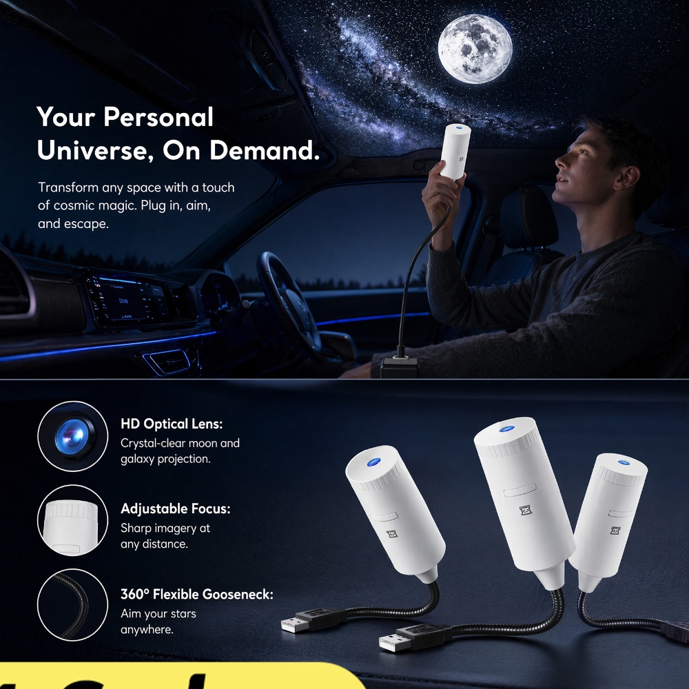 Mini Galaxy Star Projector Two - Home Lighting And Decor recension och pris