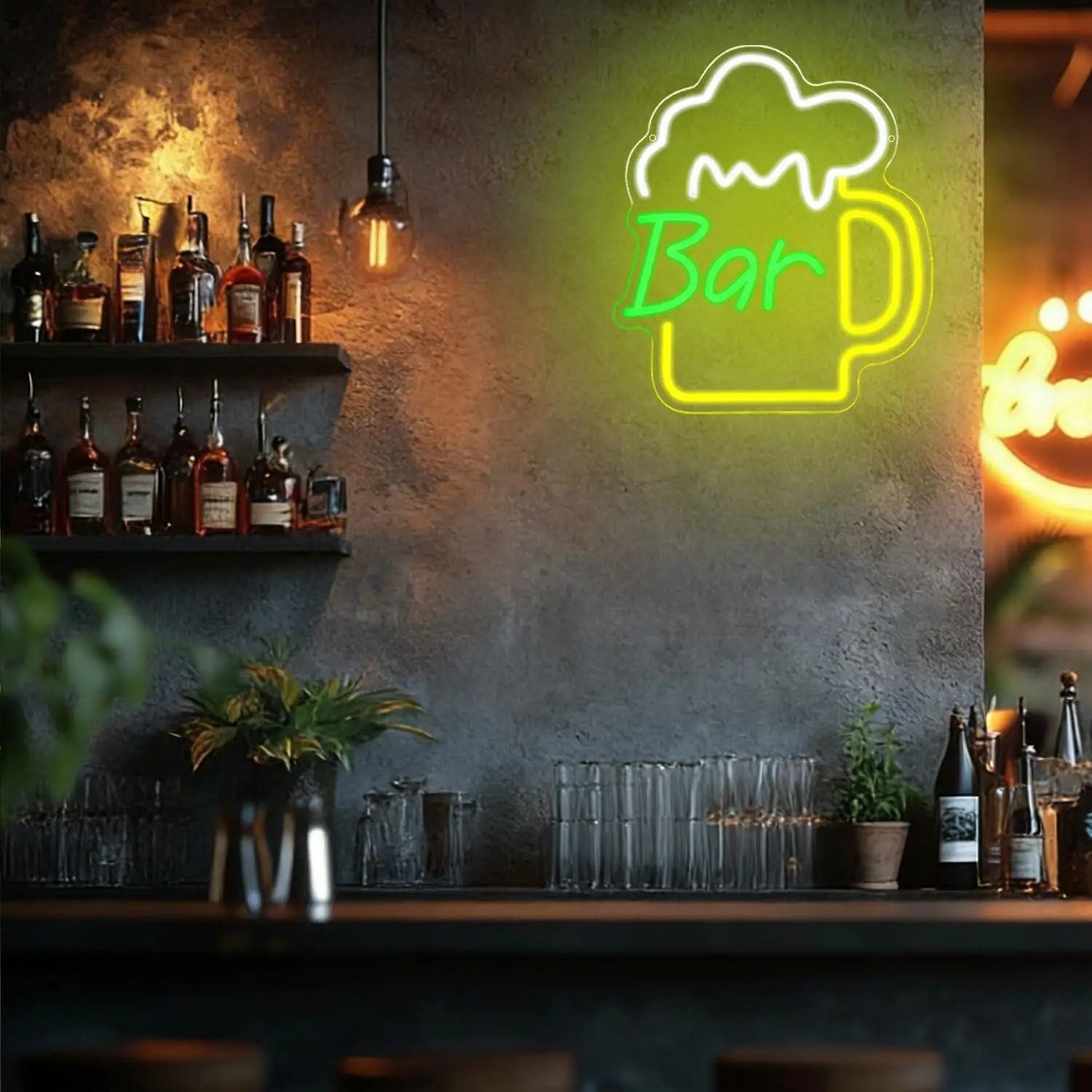 Beer Bar Neon Sign USB Dimmabl - Led Lighting Wall Decor recension och pris