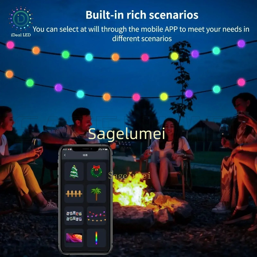 RGB Dreamcolor WS2812B Led Str - Fairy Light Curtain recension och pris