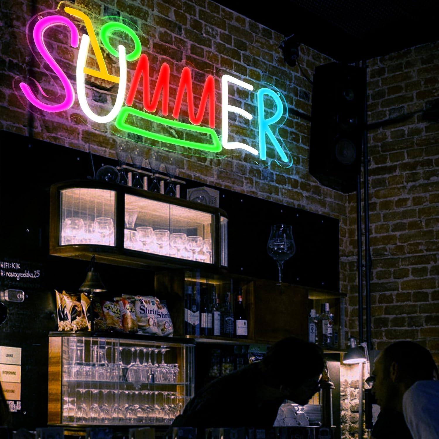 Summer Neon Sign USB Powered L - Lighting Decor Rentals recension och pris
