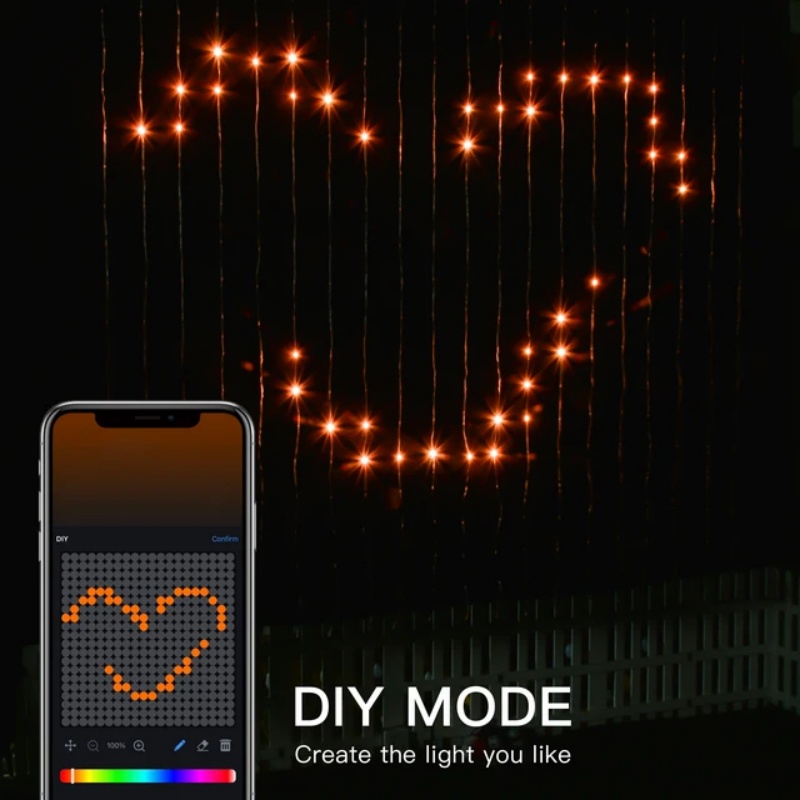 App Remote Control RGBIC Smart - Fairy Light Curtain recension och pris