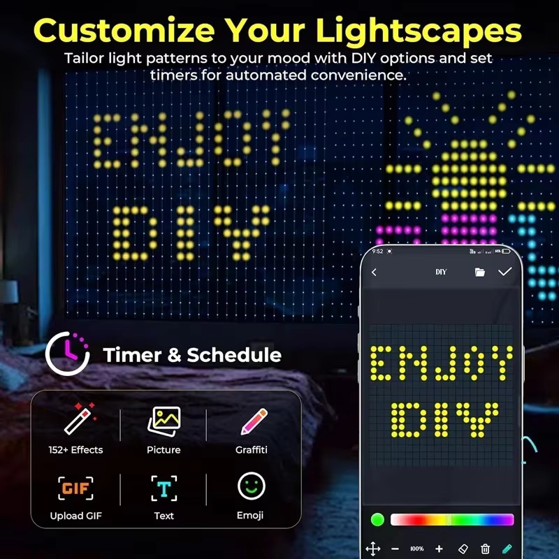 App Remote Control RGBIC Smart - Fairy Light Curtain recension och pris
