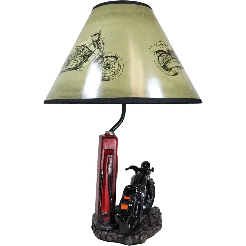 Vintage Retro Black Motorcycle - Home Lighting And Decor recension och pris