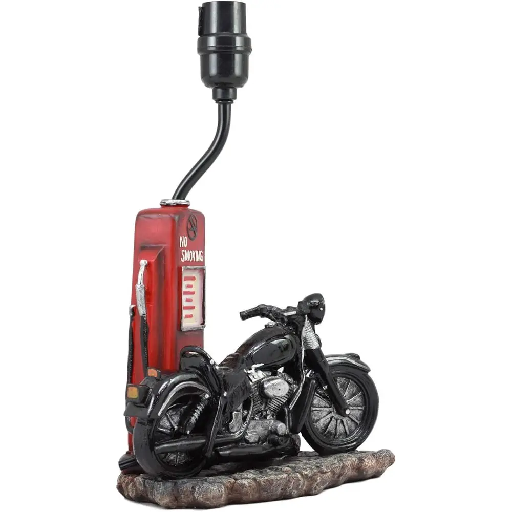 Vintage Retro Black Motorcycle - Home Lighting And Decor recension och pris