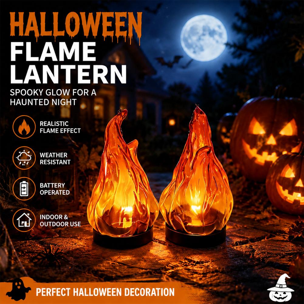 Solar Flame Hanging Lantern Li - Garden Lighting Decor recension och pris