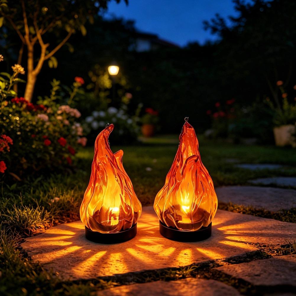 Solar Flame Hanging Lantern Li - Garden Lighting Decor recension och pris