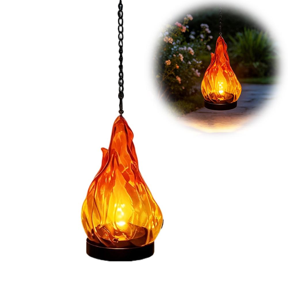 Solar Flame Hanging Lantern Li - Garden Lighting Decor recension och pris