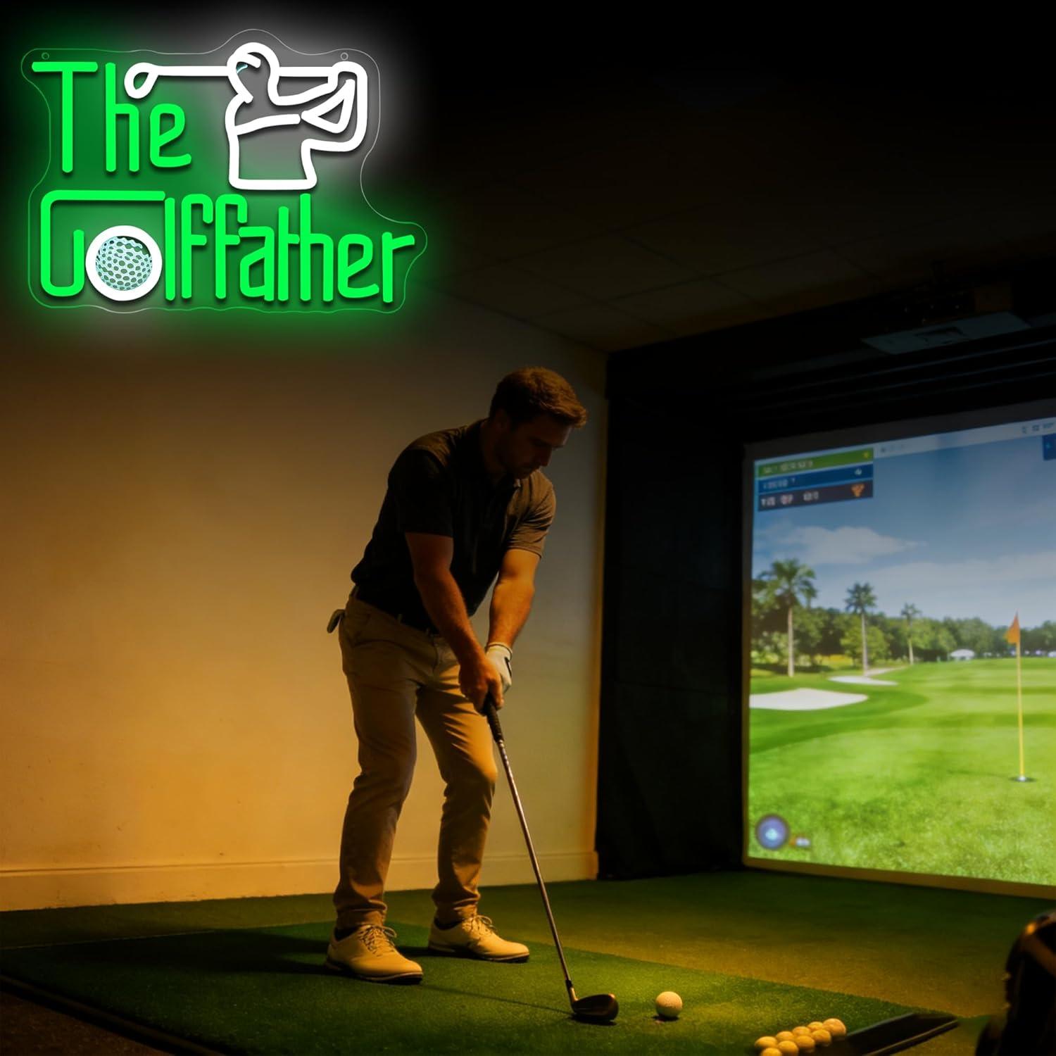 Golf Father Neon Sign USB Dimm - Led Lighting Wall Decor recension och pris