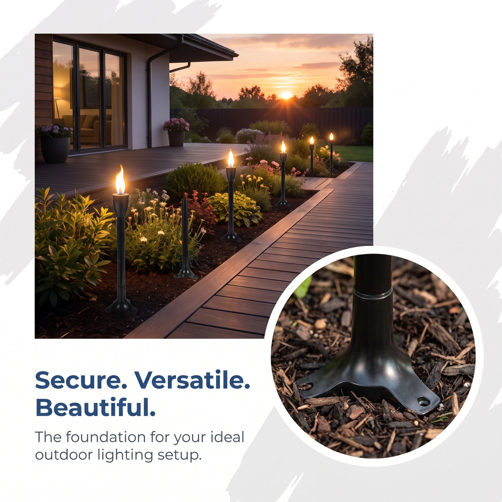 6Set Garden Torch Stake Replac - Garden Lighting Decor recension och pris