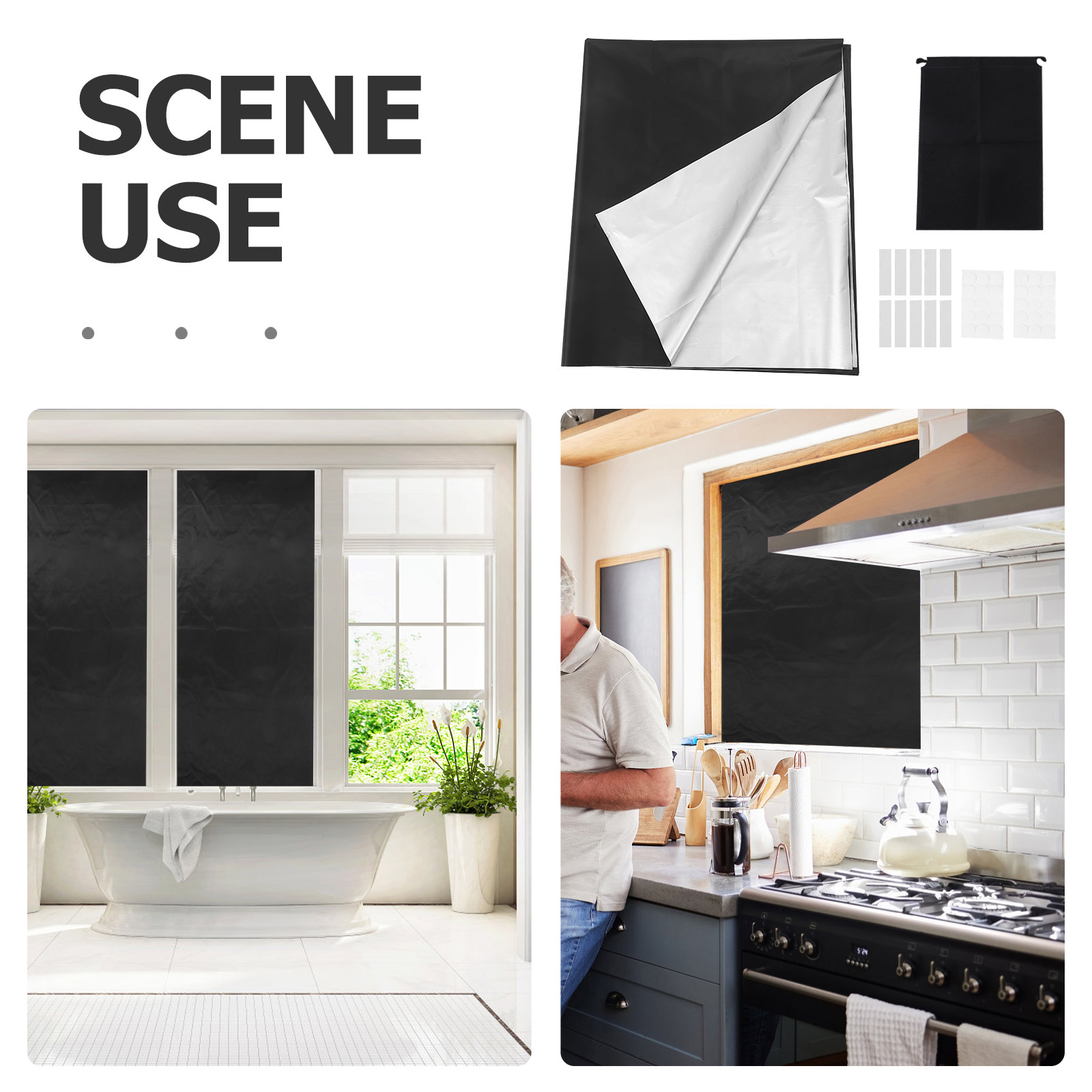 No Drill Blackout Window Shade - Lighting Decor Rentals recension och pris